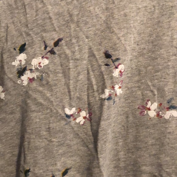 Grey Floral T Shirt - Picture 2 of 4